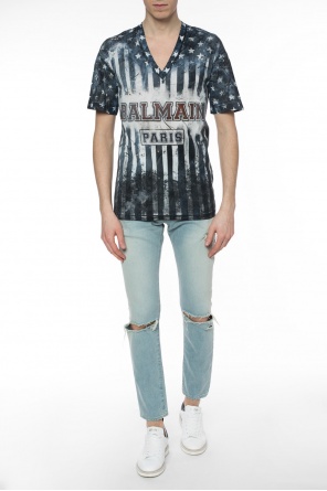 T-shirt z dziurami, zdjęcie 2 T-shirt z dziurami od Balmain